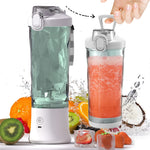 Portable 6-blade USB blender for smoothies and shakes