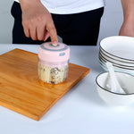 USB rechargeable cordless food processor for vegetables and garlic