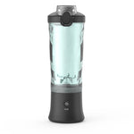 Rechargeable personal blender crushing ice and frozen fruit
